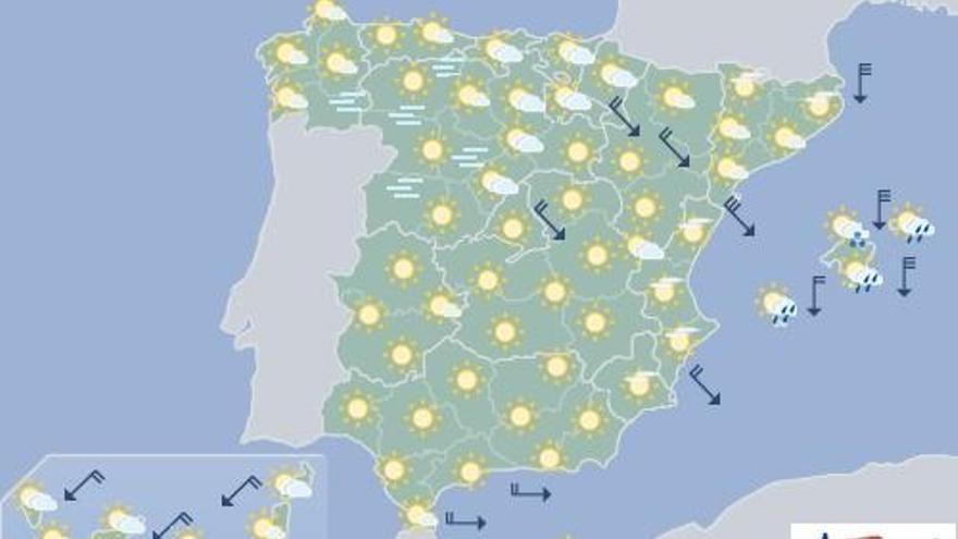 Cielos nubosos y probabilidad de lluvias en Canarias