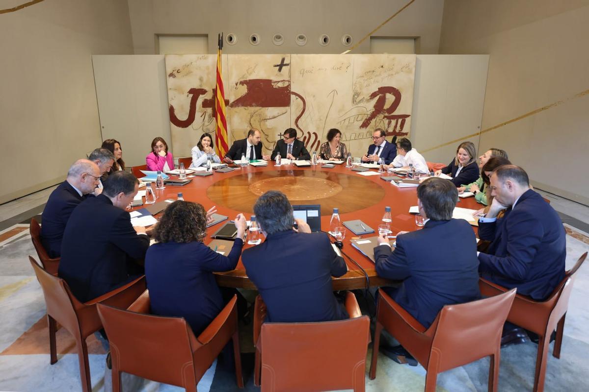 El Consell Executiu, presidit per Salvador Illa, reunit aquest dimarts El Consell Executiu, presidit per Salvador Illa, reunit aquest dimarts