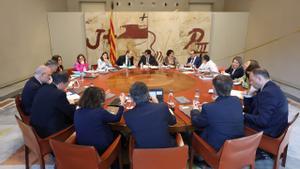 El Consell Executiu, presidit per Salvador Illa, reunit aquest dimarts