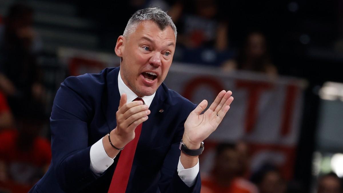 Jasikevicius durante el partido ante el Olympiacos