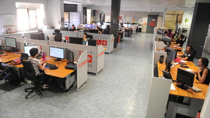 La sala del Centro de Coordinación de Emergencias.