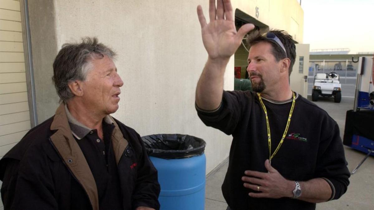 Mario Andretti, junto a su hijo Michael, director ejecutivo de Andretti Autosport