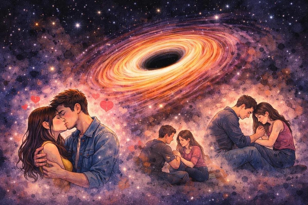 'El amor no es una supernova, es un agujero negro' de Zoe Marzo García del Colegio Juan de Lanuza de Zaragoza