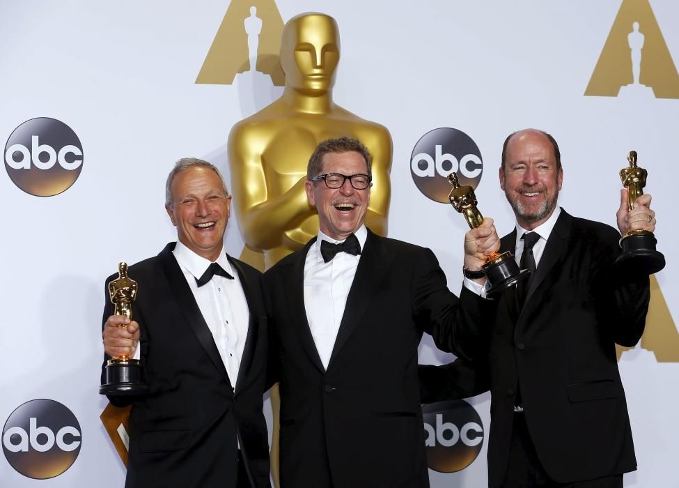 Chris Jenkins, Gregg Rudloff y Ben Osmo, ganadores del Oscar al Mejor sonido