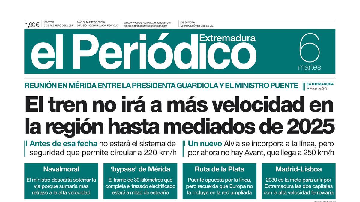 Consulta la portada correspondiente al día 6 de febrero de 2024