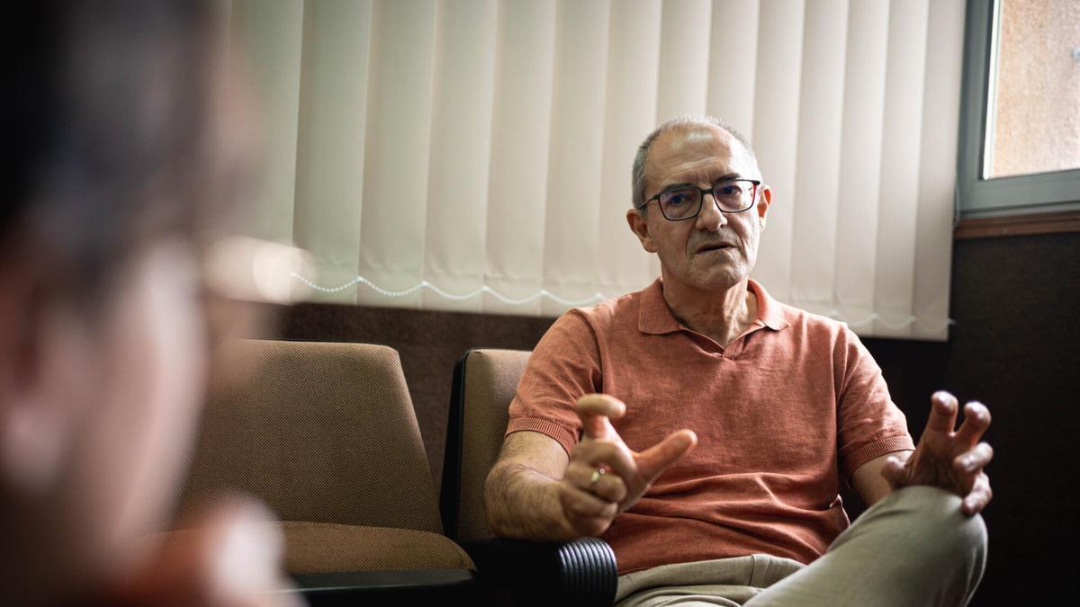 Jesús Oteo, director del Centro Nacional de Enfermedades Infecciosas, en una entrevista en la Universidad de La Laguna, en Tenerife.