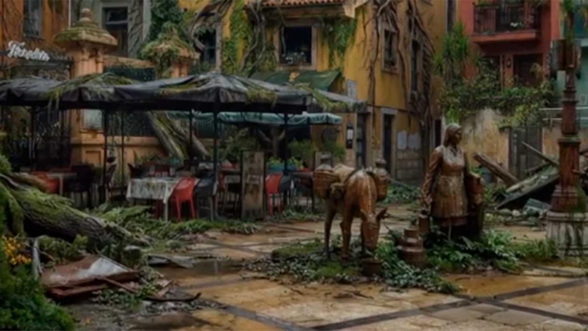 Oviedo, víctima de una cepa mutada de hongo: recrean la ciudad al estilo de un famoso videojuego postapocalíptico