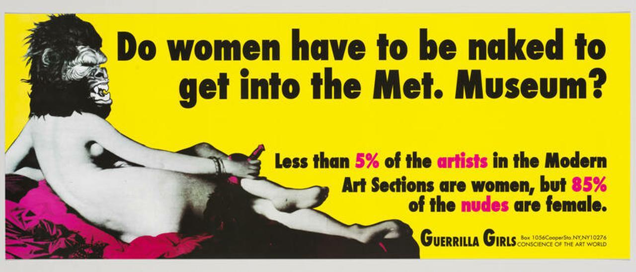 Cartel de las Guerrilla Girls de 1989.
