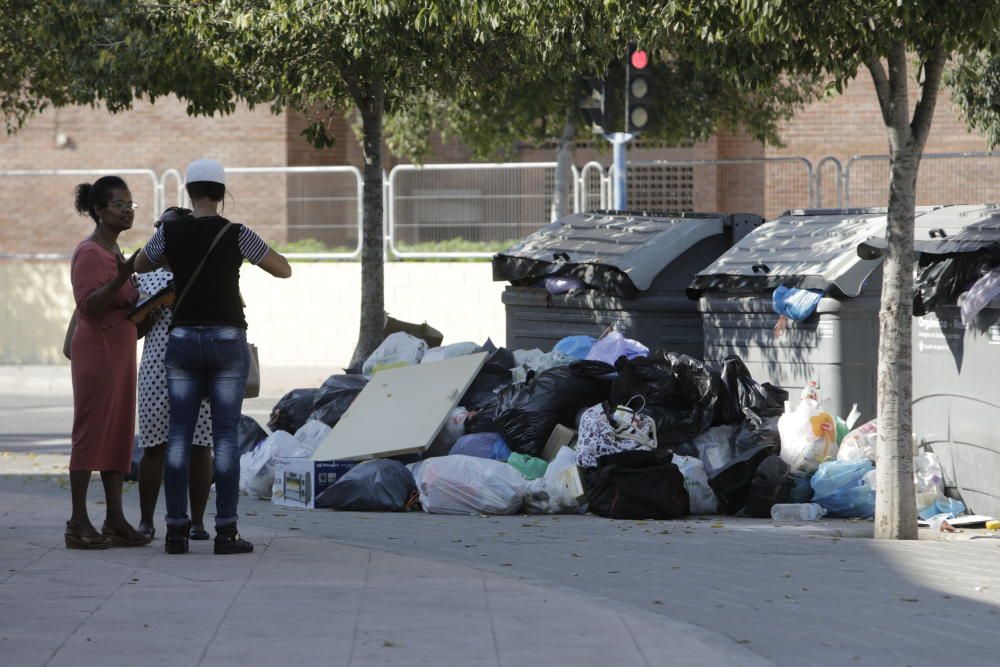 Basura en las calles de Alicante