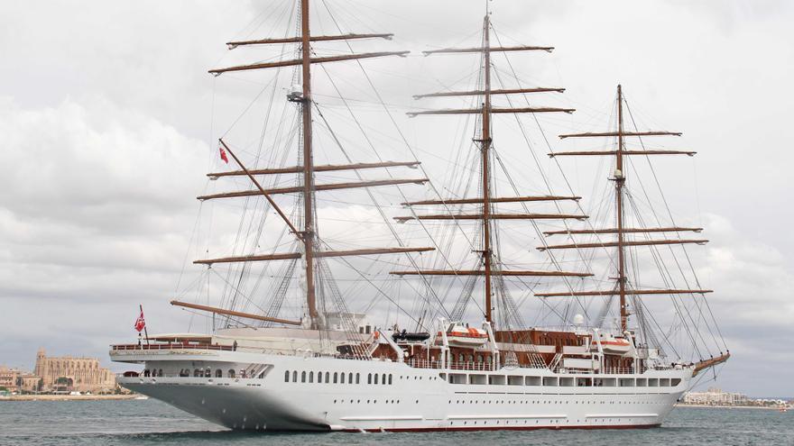 Llega a Palma el &#039;Sea Cloud Spirit&#039;, la joya de los mares amadrinada por la infanta Elena