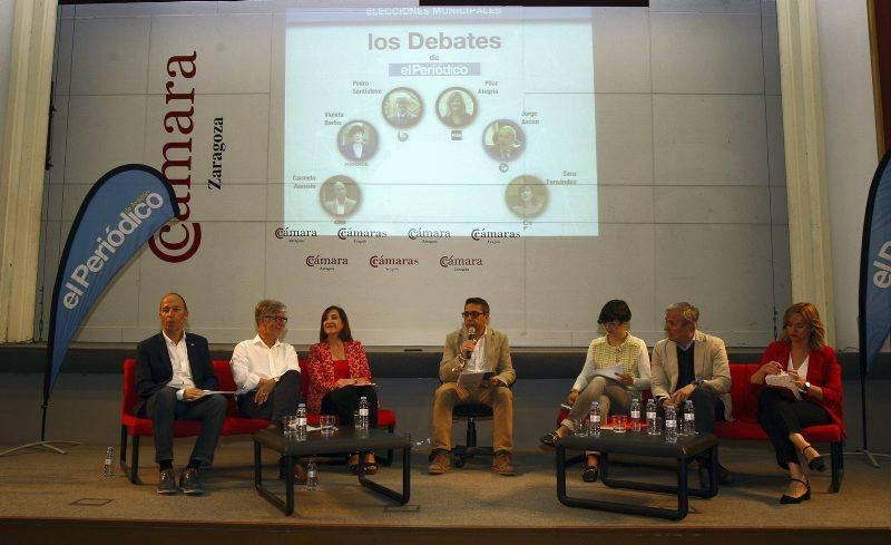 Galería del debate de los candidatos a la alcaldía de Zaragoza