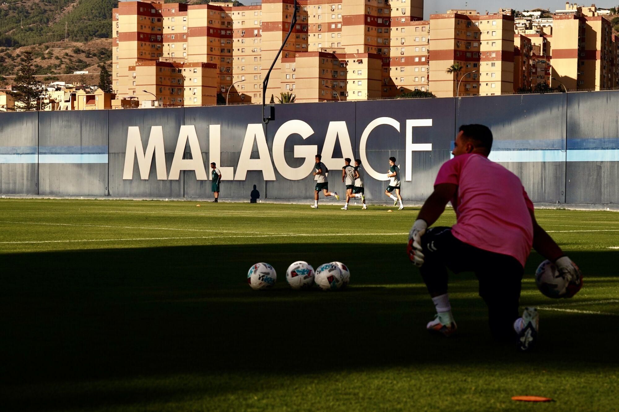 Primer entrenamiento del Málaga CF para la pretemporada