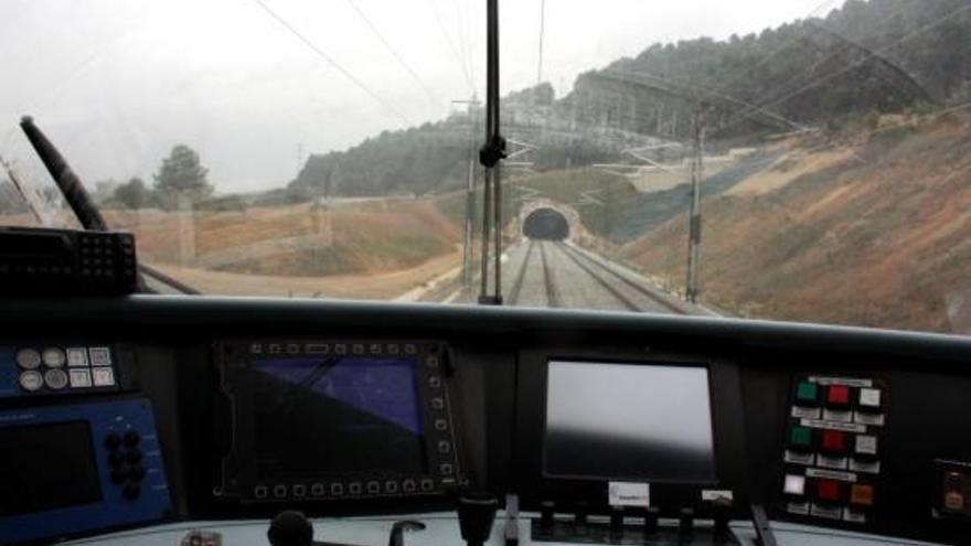 L&#039;alta velocitat a prova entre Girona i Figueres, el passat 18 d&#039;octubre.