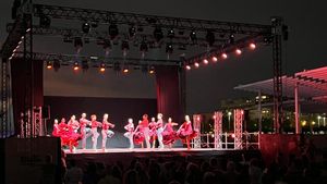 La actuación del Ballet Español de la Comunidad de Madrid en Veranos en el parque.