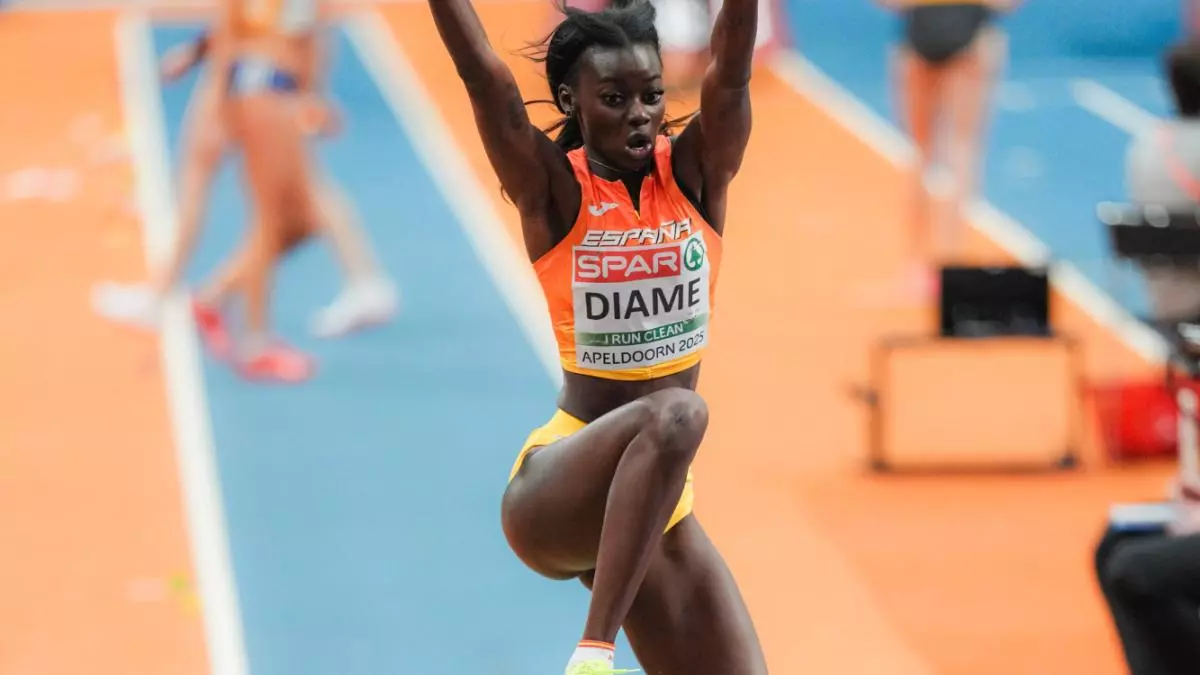 Fátima Diame ya es finalista en longitud y notable cuatro de seis en las series de 400