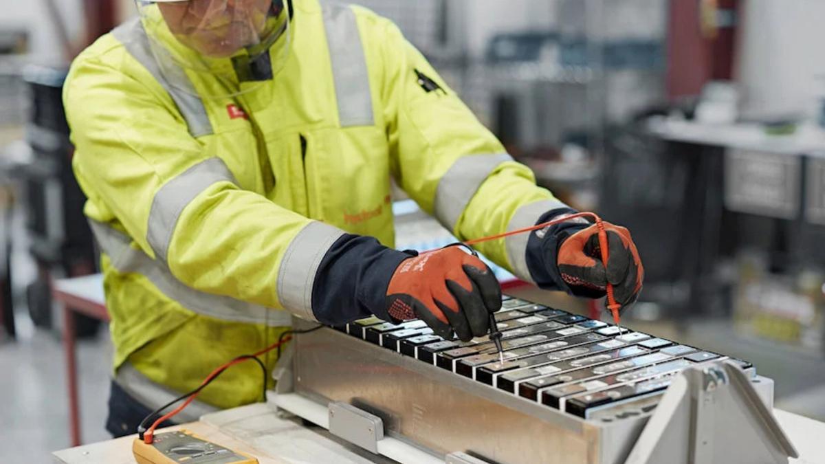 Planta de reciclaje de baterías de vehículos eléctricos de Fredrikstad (Noruega), una de las más grandes de Europa.