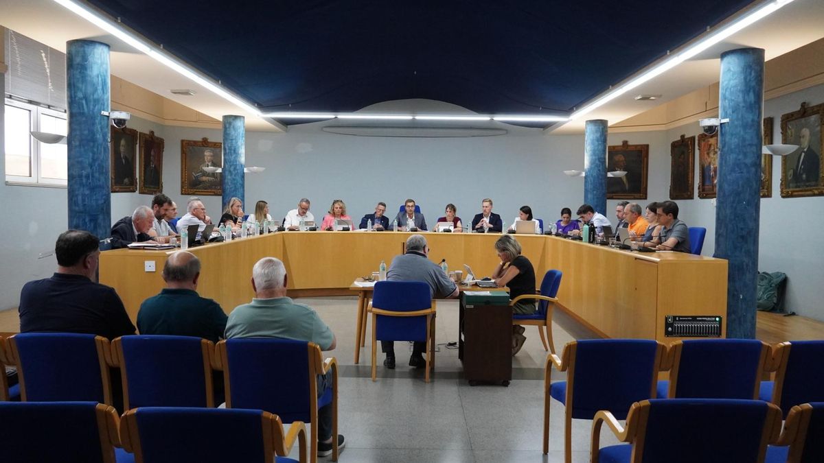Imatge del ple de l'Ajuntament d'Olot de juliol.