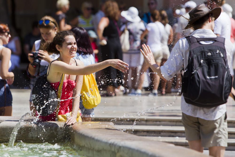 Finde de fuerte calor en Valencia