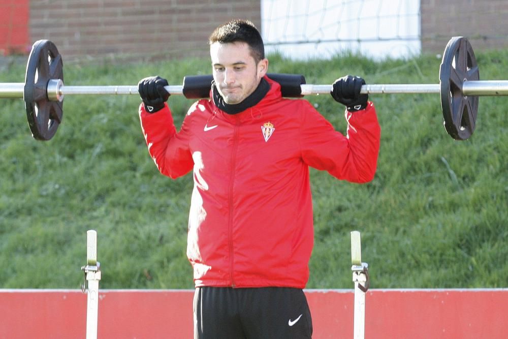 Entrenamiento del Sporting de Gijón