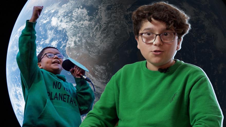 Francisco Vera, el activista climático de 13 años que lucha por el futuro de los niños.