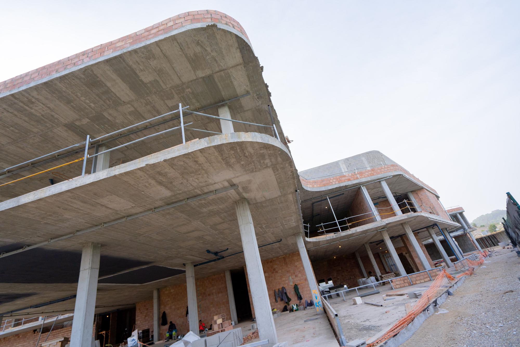 Obras de ampliación de la Rafa Nadal Academy by Movistar en Manacor.