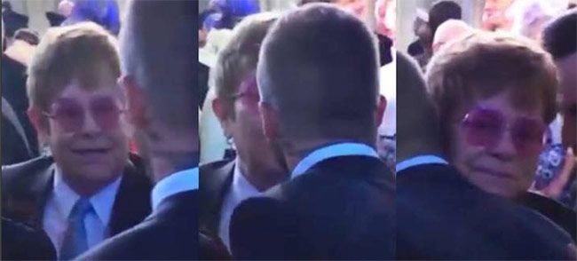El beso entre Elton John y David Beckham en la boda del Príncipe Harry y Meghan Markle