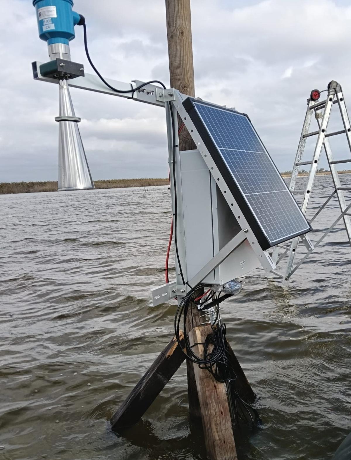 Uno de los sistemas de sensores que se instalará en los humedales