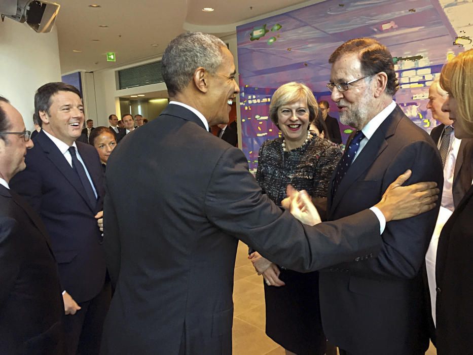 Rajoy se reúne con Obama y los líderes europeos