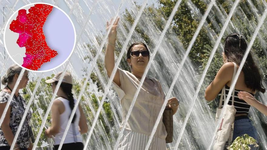 El calor extremo y el bochorno asfixian a la Comunitat Valenciana: los termómetros se disparan hasta los 40ºC y Aemet mantiene los avisos