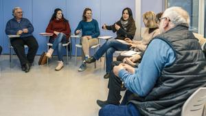 Curso de facilitadores de salud mental comunitaria en el barrio de Nou Barris, en Barcelona. 