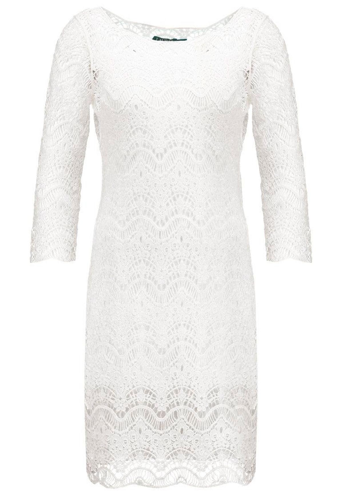 Vestido de encaje y crochet de Lauren Ralph Lauren