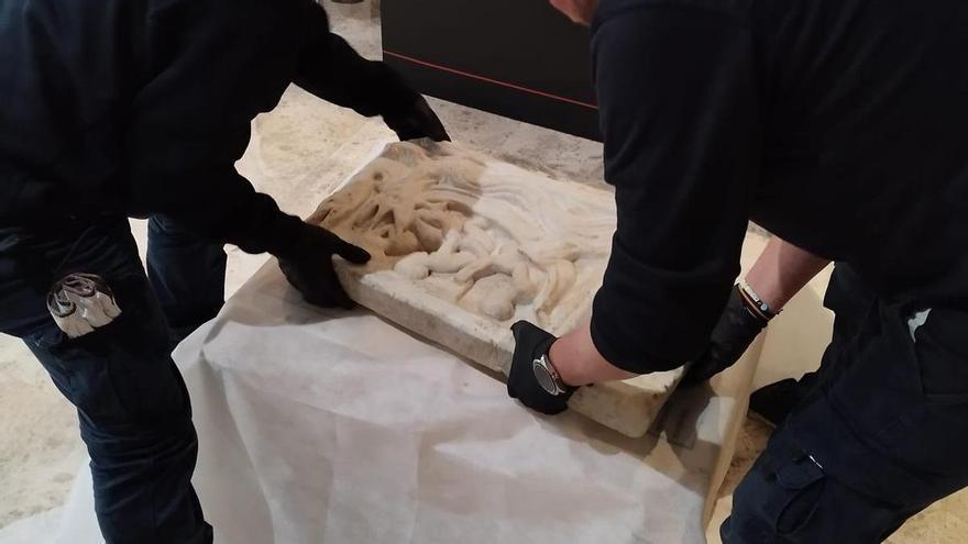 Elda cede el fragmento del sarcófago de Jonás para una exposición internacional en Córdoba