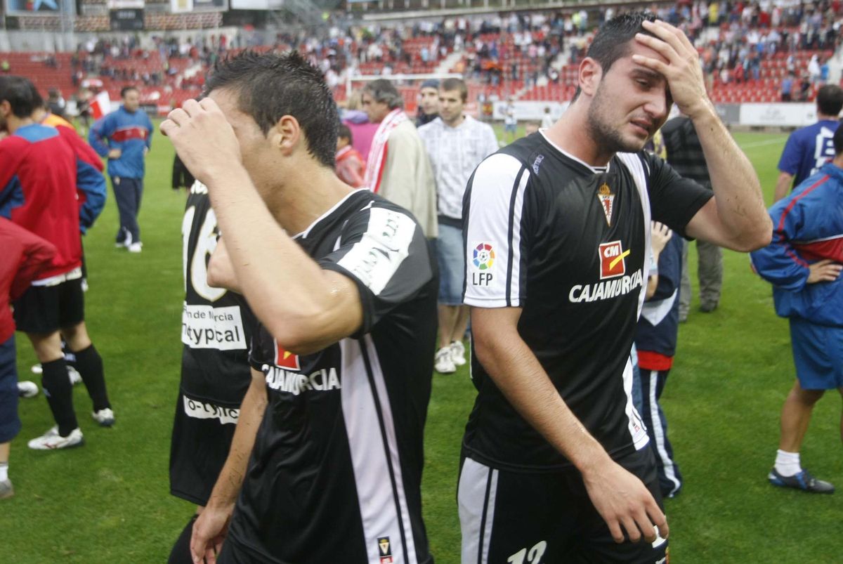 Pedro i Kike García, ploren al final del partit