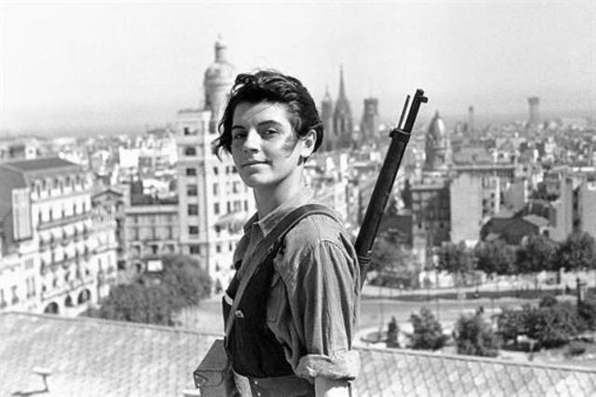 Marina Ginestà, immortalitzada a la terrassa de l’Hotel Colón. Marina Ginestà, immortalitzada a la terrassa de l’Hotel Colón.