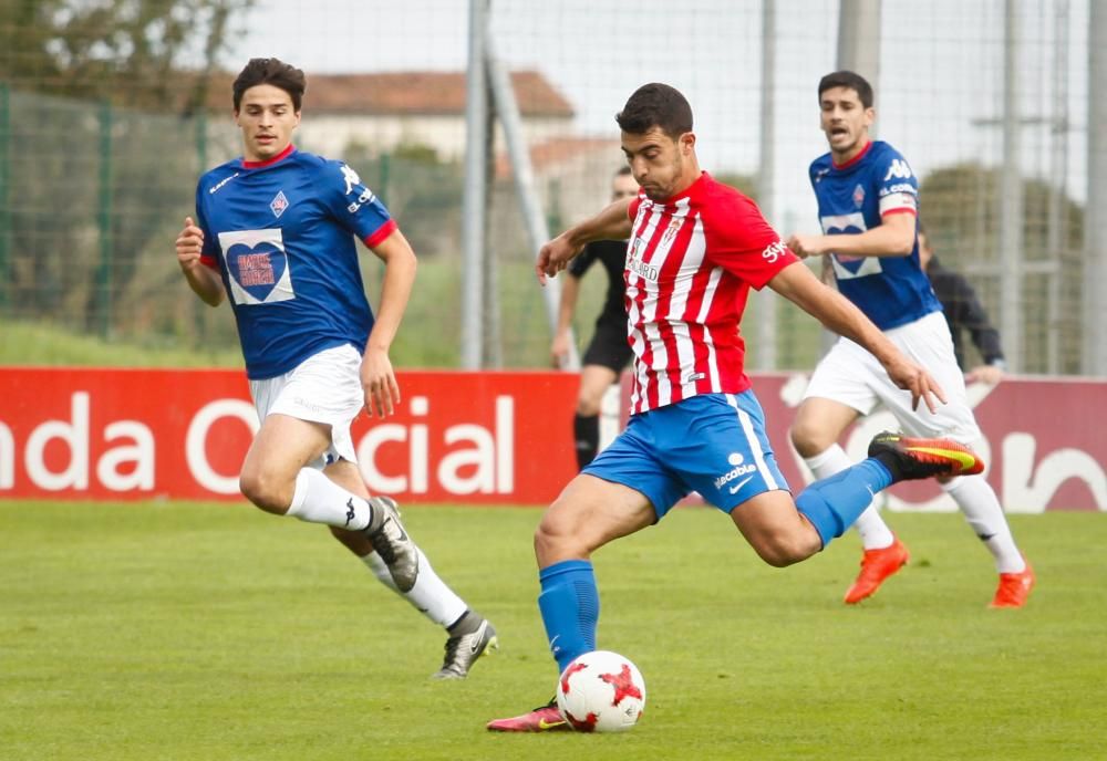 Sporting B - Amorebieta, en imágenes