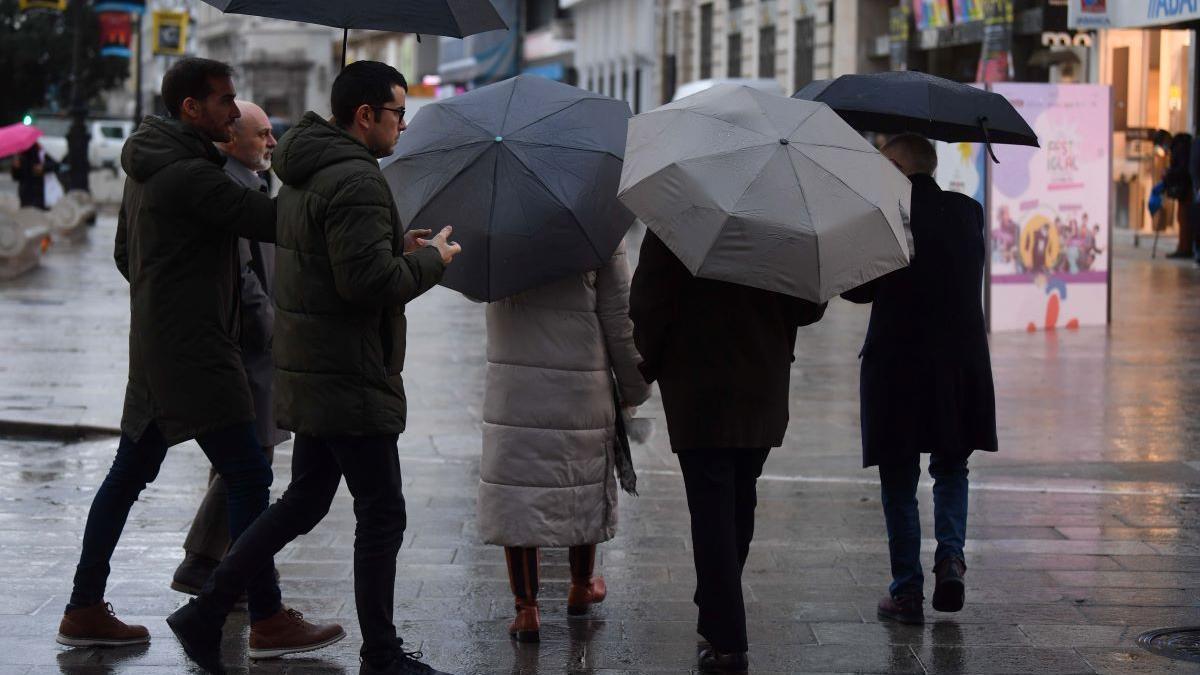 La lluvia se mantiene con intensidad en Extremadura.