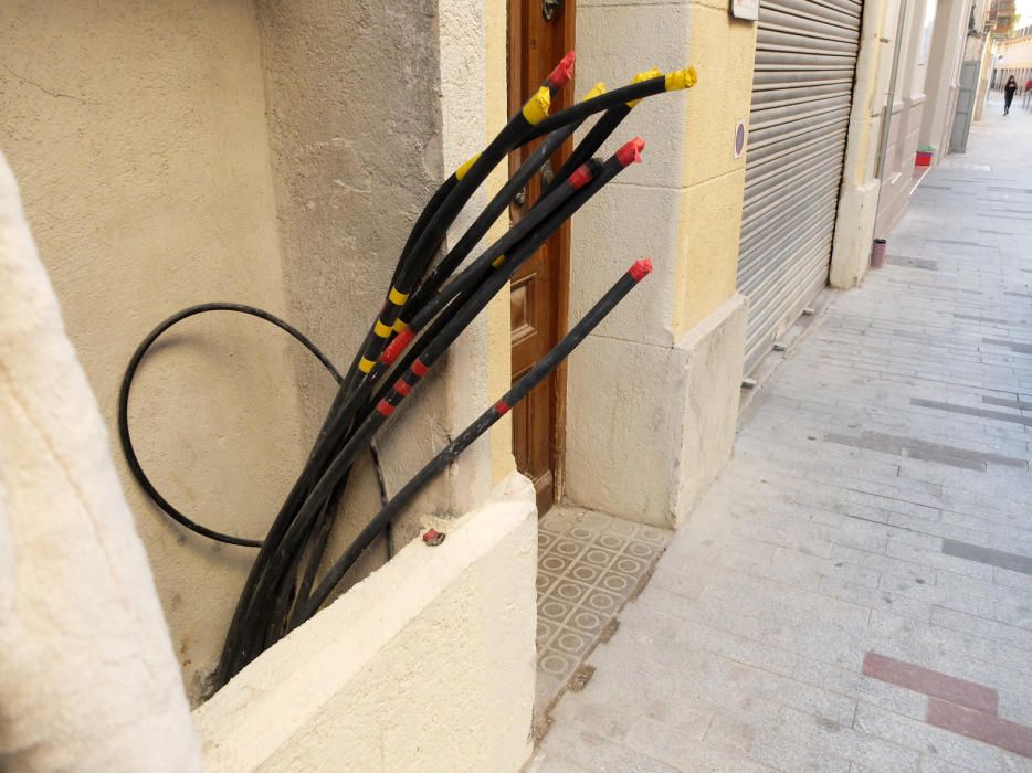 Obres inacabades al centre de Figueres