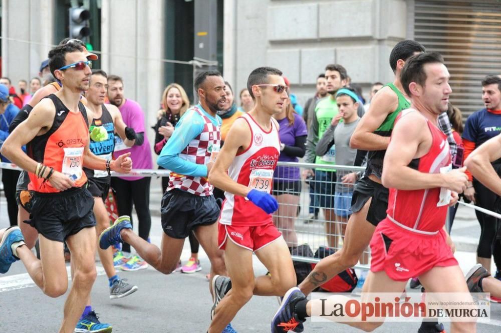 Murcia Maratón y 10 k. Paso por la Gran Vía