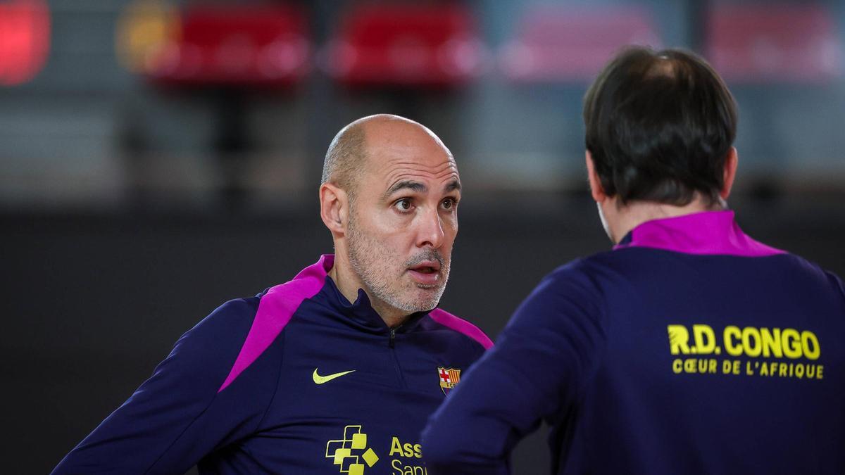 Javi Rodríguez, durante un entrenamiento