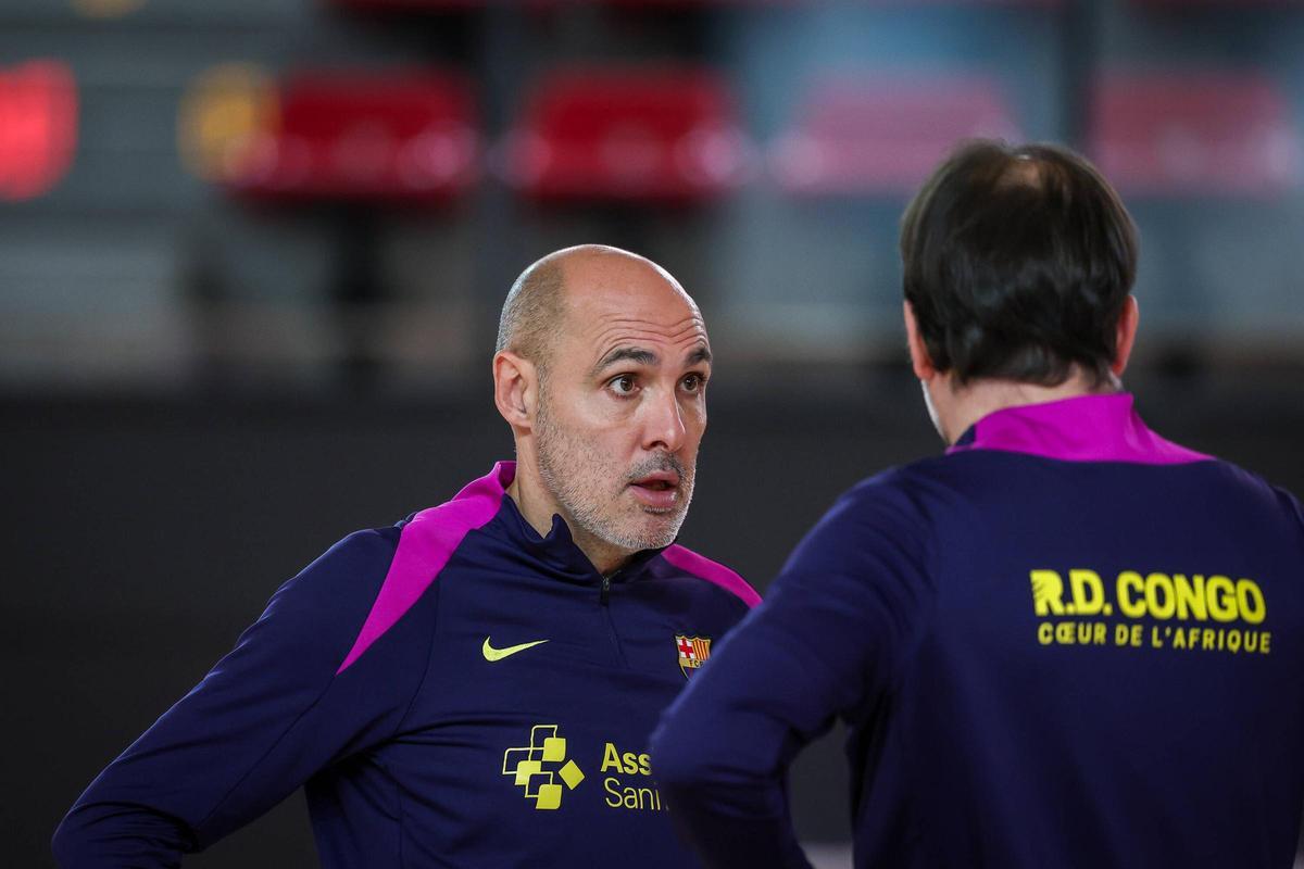 Javi Rodríguez, durante un entrenamiento