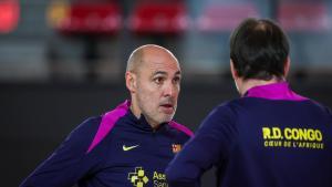 Javi Rodríguez, durante un entrenamiento