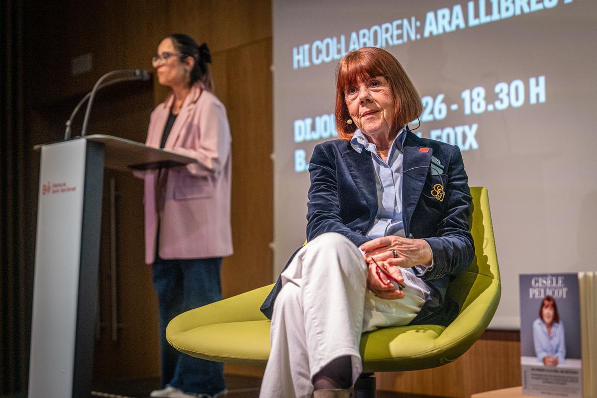 Gisèle Pelicot, durante el acto de presentación de su libro