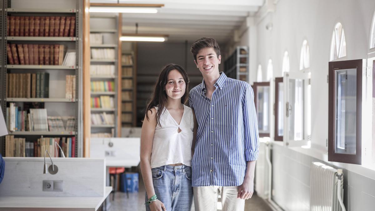 Llucia Palmer y Sergio García, del colegio San Cayetano de Palma.