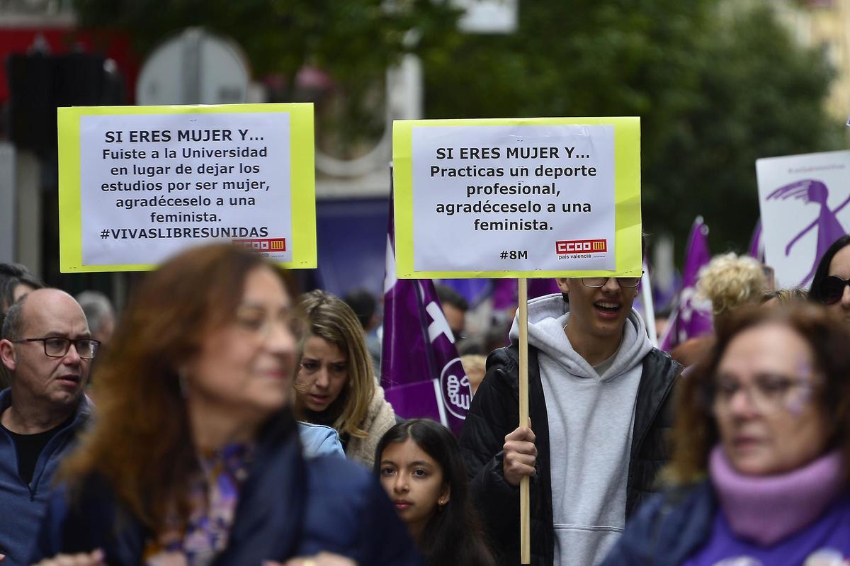 Manifestacion 8 M en Elche