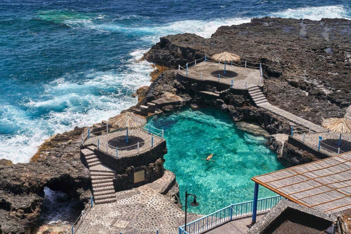La piscina natural Charco Azul, en la isla de La Palma.