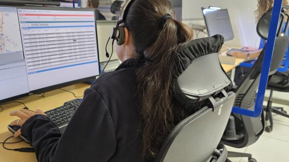 Sala operativa del 112.