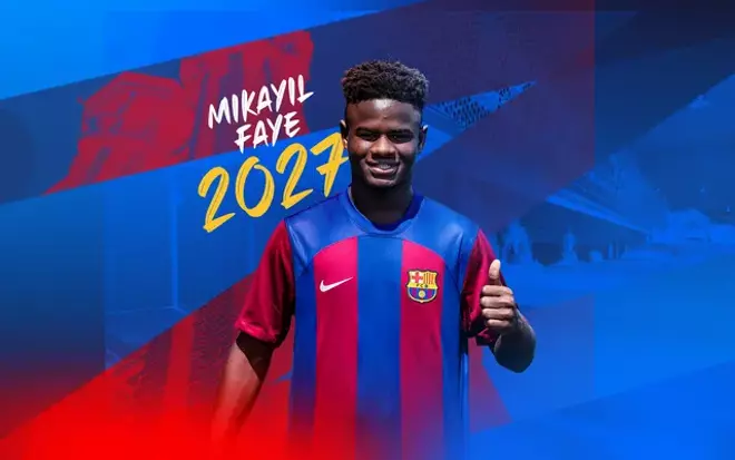 Mikayil Faye, nuevo jugador del Barça Atlètic
