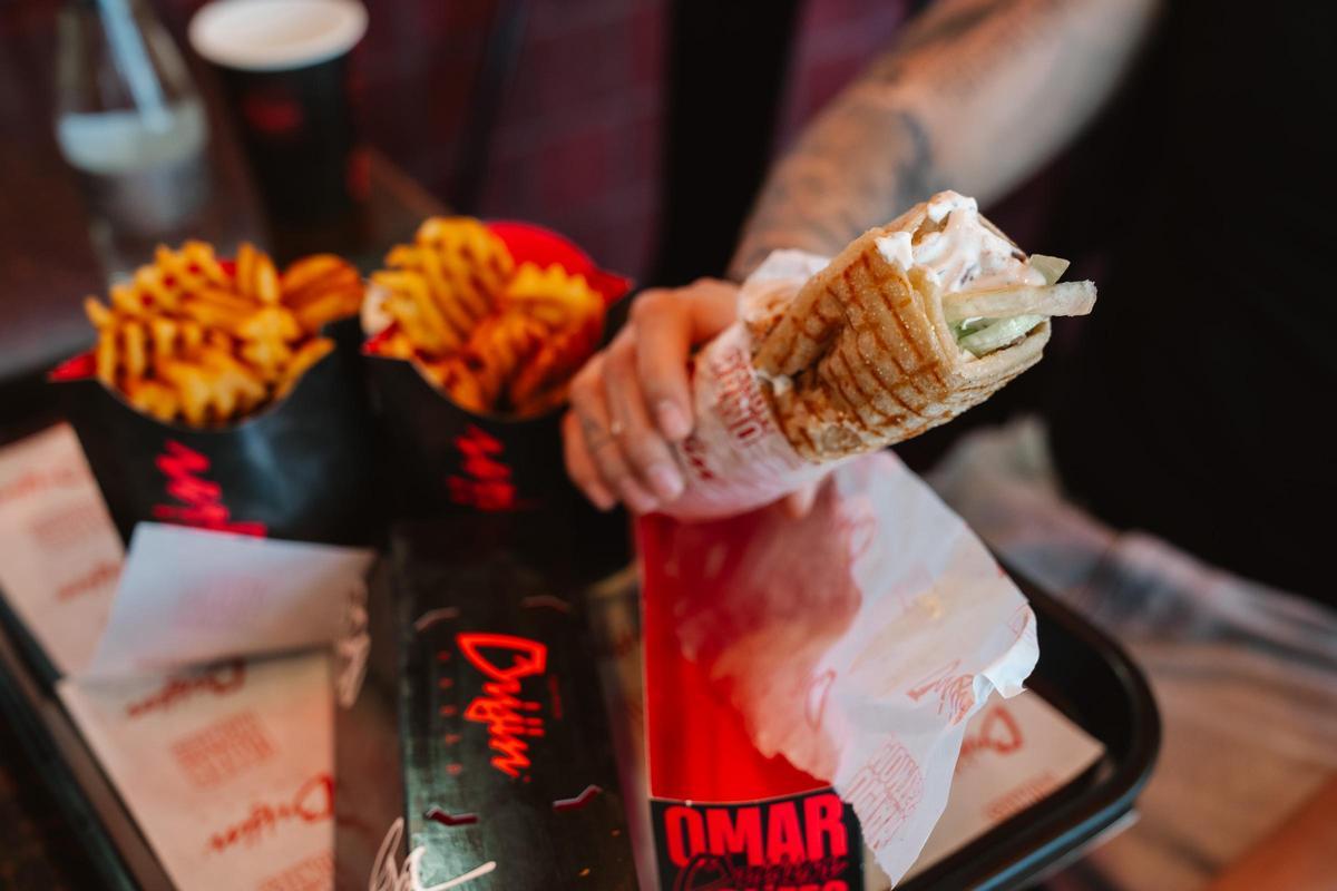 Un dürum con patatas de Orijin.