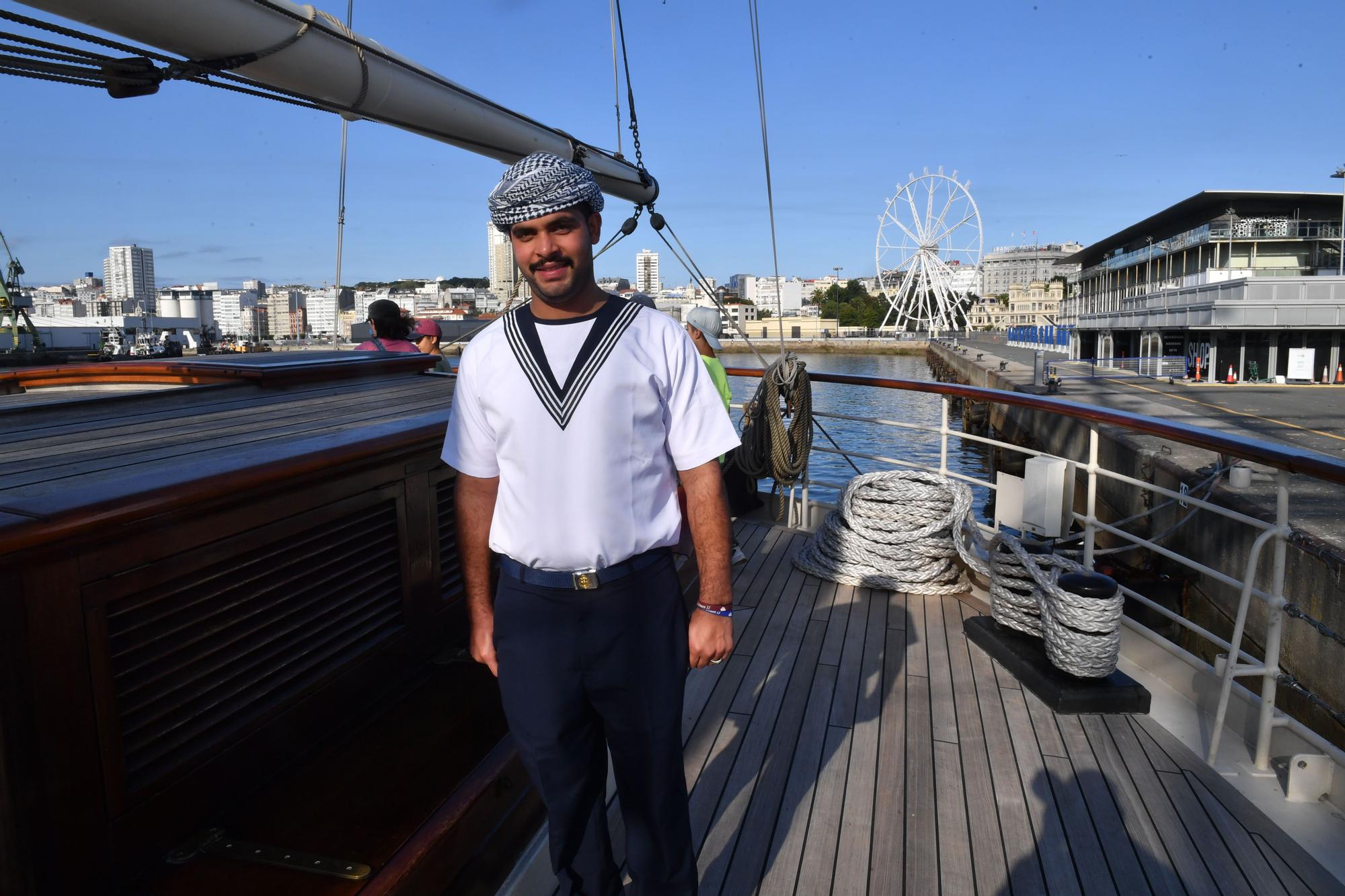 Así es por dentro el buque escuela de Omán, una 'joya' en el puerto de A Coruña