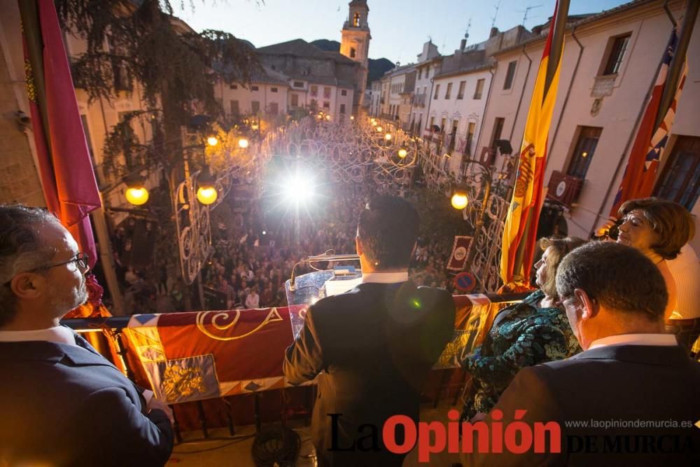 Pregón de fiestas en Caravaca